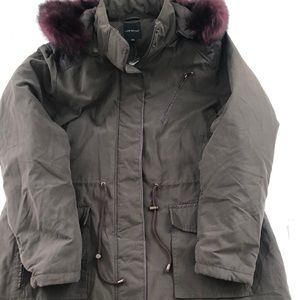 Lane Bryant Hooded Anorak Jacket Coat Sz 14/16